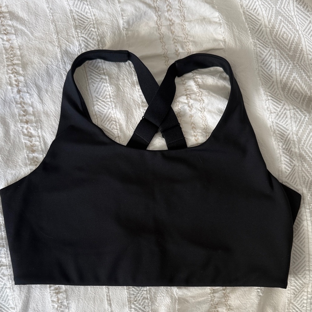 Girlfriend Collective Black Simone High Support Bra